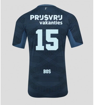 Feyenoord Jordan Bos #15 Segunda Equipación 2025-26 Manga Corta